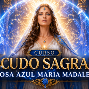 Escudo Sagrado Rosa Azul Maria Madalena